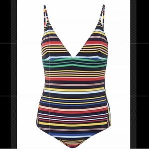 Stella McCartney Striped One-Piece Swimsuit